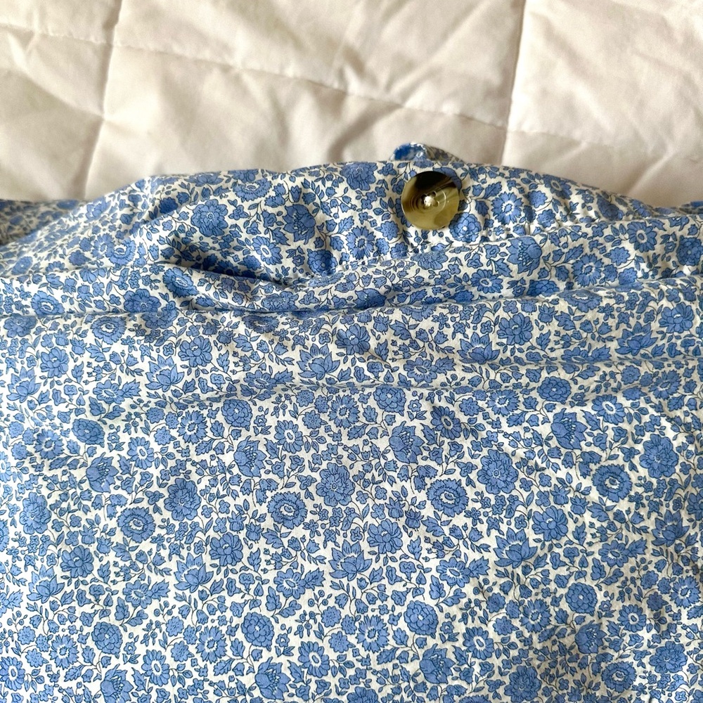 J. Crew Full/Queen duvet set in Liberty D'Anjo Coast fabric - Picture 4 of 5